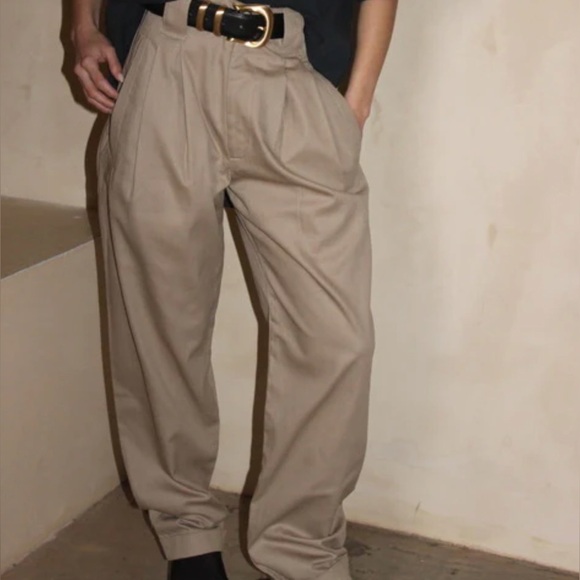 Na Nin Townes Trousers in Khaki size Medium M Tailored - Picture 5 of 5